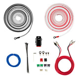 8-GA Marine Tinned OFC Amplifier Installation Kit - WHITE - side view | Silarius