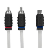 RCA Marine Grade Tinned 100% Copper OFC Y Connector 1 FEMALE to 2 MALE - WHITE - rear view | Silarius