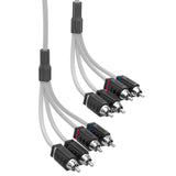 RCA Marine Grade Tinned 100% Copper OFC 25 Feet / 4 Channel - WHITE - side view | Silarius