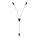 RCA Marine Grade Tinned 100% Copper OFC Y Connector 2 FEMALE to 1 MALE - WHITE - detail view | Silarius