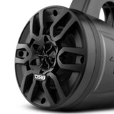 MP 4 x 4' Wakeboard Tower Speakers Package Amplifier And Bluetooth Audio Receiver 100 Watts Rms - rear view | Silarius