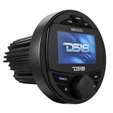 Marine and Powersports Headunit 3' Color TFT screen , 2 Zones, 4 volts Output, BT, RDS 4 X 50 Watts - side view | Silarius