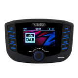 Marine Headunit TFT screen , 3 Zones, 4 volts Output, Bluetooth, RDS 4X50 Watts With DAB+ for Europe - side view | Silarius