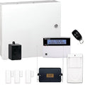 Napco GEM-SS311PAK Gemini Series Kit, GEM-P1632 Panel, GEM-DK1CA LCD Keypad, (3) GEM-TRANSLP Window/Door Transmitter, GEM-PIRPET PIR Motion Sensor, GEM-KEYF Keyfob, GEM-RECV32 Wireless Receiver