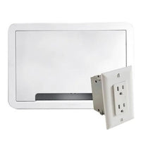 Sanus SA-IWB9KIT-W1 9" TV Media In-Wall Box with Power Supply Kit, White