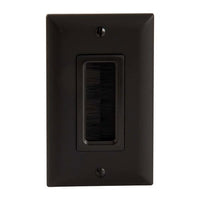Sanus SA-IWCM1-LA1 Cable Management Brush Wall Plate, Light Almond