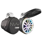 8' Marine Short Tower Speaker With Neodymium Magnet, Kevlar Cone, Compression Driver And Digital ... - detail view | Silarius