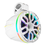 8' Marine Short Tower Speaker With Neodymium Magnet, Kevlar Cone, Compression Driver And Digital LE... - side view | Silarius