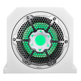 Dual 10' Marine Subwoofer Enclosure with 10' Passive Radiator and LED RGB Lights 350 Watts Rms 4-... - detail view | Silarius