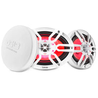 NXL 6x9' 2-Way Coaxial Marine Speaker with LED RGB Lights | 125W RMS 4-Ohm - front view | Silarius