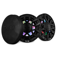 NXL 6.5' 2-Way Coaxial Marine Speaker with Bullet Tweeter and Digital Led Lights | 150W RMS 4-Ohm - front view | Silarius
