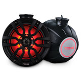 NXL 8' Pod 375W Speaker with Integrated RGB LED Lights (Pair) - Perfect for Jet Skis - detail view | Silarius