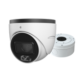 Speco Technologies O5LT1 5MP IP Advanced Analytics Turret Camera with White Light Intensifier, 2.8mm lens, NDAA, Junction Box