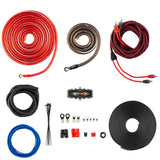 4-GA OFC 100% Copper Amplifier Installation Kit - RED - side view | Silarius