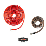 4-GA OFC 100% Copper Amplifier Installation Kit - RED - rear view | Silarius