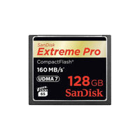 SanDisk SDCFXPS-128G-A46 Extreme Pro, 128GB, High Compact Flash, CF, 160 MBps Read, 150 MBps Write