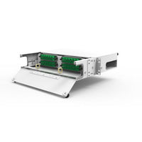 DMSI OMNIA2C-RA OMNIA Rack Mount Enclosure, RA Series, Reduced Depth & Ultra Light, White Finish, Magnetic Door, Classic, 2U, TAA compliant, Made in USA