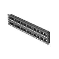 Panduit NKPP48FMY NetKey 48-Port Flush Patch Panel, RU, Black