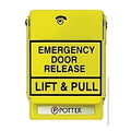 Potter 1000620-36 RMS-2T-WP-LP-KL Pull Station Chemical Spill, Black Text, Yellow