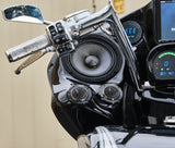 6.5' Slim Motorcycle & Motorsports Loudspeaker With Neodymium Magnet and Water Resistant Carbon Fib... - side view | Silarius