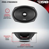 PRO 6x9' Neodymium Full-Range Bullet Loudspeaker 250 Watts Rms 4-Ohm - detail view | Silarius