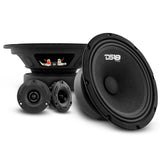 DS18 PRO-GM8.4PK Loudspeaker and Tweeter Package Including a Pair of PRO-GM8.4 + a Pair of PRO-TW1... - front view | Silarius