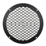 6.5' Universal Shallow Metal Mesh Speaker Grill - rear view | Silarius