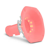 DS18 PRO-HA110CL Twist On 1' 110 6.14' Depth Plastic Horn Clear with RGB LED Lights - front view | Silarius