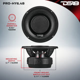 PRO 6.5' Coaxial Hybrid Mid-Range Water resistant Cone Loudspeaker with Built-in Driver 225 Watts... - detail view | Silarius