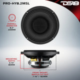 PRO 8' Hybrid Slim Loudspeaker with a 1' Compression Driver Horn | 200W RMS 2-Ohm - detail view | Silarius