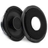 PRO 8' Shallow Coaxial Hybrid Mid-Range Loudspeaker with Built-in Driver | 200W RMS 4-Ohm - front view | Silarius