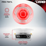 3.8" Super Bullet Tweeter with 1" Aluminum Voice Coil with RGB LED Lights