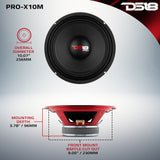 PRO-X 10' Mid-Range Loudspeaker 300 Watts Rms 8-Ohm - detail view | Silarius