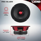 Pro Audio Loudspeakers Package - Pair 6.5" Speakers + Pair of Tweeters