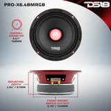 PRO-X 6.5' Mid-Range Loudspeaker with RGB Light Bullet 250 Watts Rms 4-Ohm - detail view | Silarius