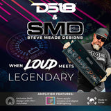 SMD 5-Channel Amplifier with VM-1 Voltmeter and Digital LED Lights 4 x 250W at 2-Ohm Class AB + 1 x... - side view | Silarius