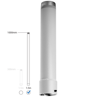 Pelco SP01-146B-AW 1.5" NPT Fixed-Length Extension for Spectra Pendant Mounts, 1m, White