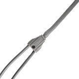 Level 2 RCA 100% Copper OFC Y Connector 1 FEMALE to 2 MALE - SILVER - side view | Silarius