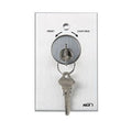 RCI 960 Tamper-Resistant Key Switch, Momentary, Brushed Anodized Aluminum