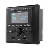 RV and Trailers Headunit 2.75' LCD screen , 2 Zones, 4 volts Output,HDMI, BT, RDS 4 X 50 Watts - rear view | Silarius