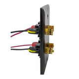 Speaker Snap SSKPB50 Keystone Binding Posts Snap Lock Connectors Compatible with 12 to 24 Gauge Speaker Wire, Black, 25 pairs