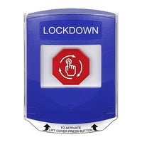 STI G3C429LD-EN G3 Multipurpose Push Button with Camera, Back Box Included, Shield Cover, Turn-to-Reset Button, Lockdown Label in English, Blue