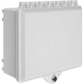 STI 7520-OW NEMA 4X Protective Cabinet with Backplate and Key Lock, White
