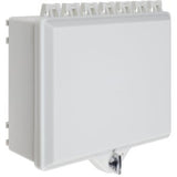 STI 7521-OW NEMA 4X Protective Cabinet with Backplate and Thumb Lock, White