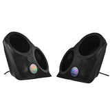 Polaris Slingshot Front Fender Dual 8' Speaker Pods With Digital LED Lighting - detail view | Silarius