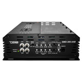 SMD 4-Channel Class AB Amplifier with VM-1 Voltmeter and Digital LED Lights 4 x 300W at 2-Ohm - S... - detail view | Silarius