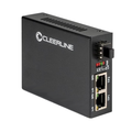 Cleerline SSF-SFP-RJ452POE-1G-EU 1 x SFP to 2 x RJ45 Gb Ethernet Fiber Optic Media Extender with POE+