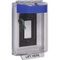 STI 13330NB Universal Stopper Dome Cover, Enclosed Flush Back Box, Label Hood with Horn and Relay, No Label, Blue