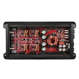 SXE Class D 4-Channel Full-Range Car Amplifier 4 x 200 RMS @4 Ohm 3000 Watts - side view | Silarius