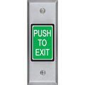 SDC 412NPL1G Narrow Push Button Switch, Green